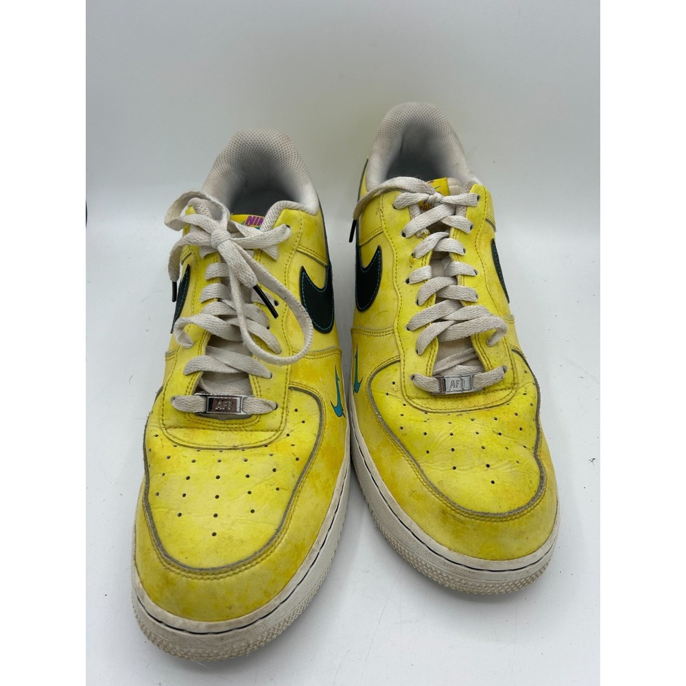 Nike Air Force 1 Low Peace Love and Basketball Men's Size 13 Yellow DC1416-700